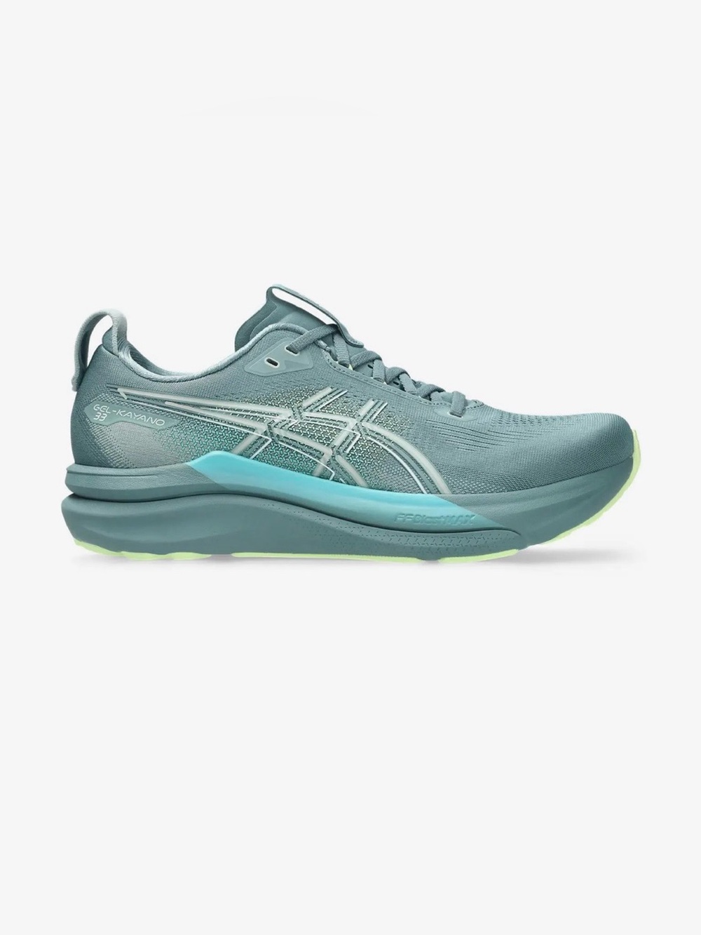 ASICS Women's Silver with Teal Accent Running Sneakers